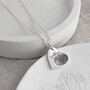 Silver Fingerprint Personalised Heart Necklace, thumbnail 1 of 7