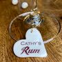 Personalised Rum Glass Charm, thumbnail 1 of 3