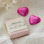 Pink Love Is Sweet Chocolate Heart Favour, thumbnail 2 of 4