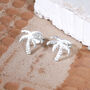 Sterling Silver Palm Tree Stud, thumbnail 3 of 4