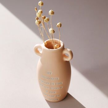 Small Ceramic My Favourite Person Bud Vase, 3 of 4