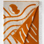 Swedish Wool Throw Blanket Sofia Lind Orange, thumbnail 4 of 4