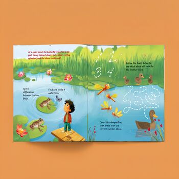 Personalised Nature Activity Book For Kids, 6 of 9