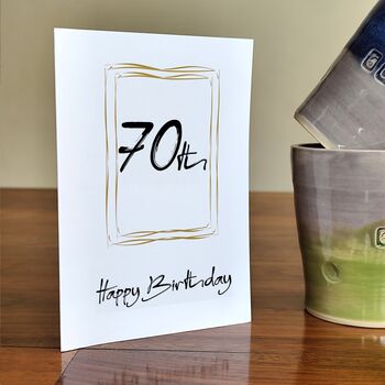 Pottery Handmade 70th Birthday Unusual Gift, 8 of 9