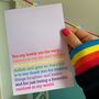 Very Colours To My Life : Rainbow Card For Friend, thumbnail 3 of 4