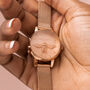 Personalised Rose Gold Plated Bee Watch, thumbnail 1 of 10