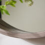 Deane Round Wood Wall Mirror, thumbnail 4 of 4