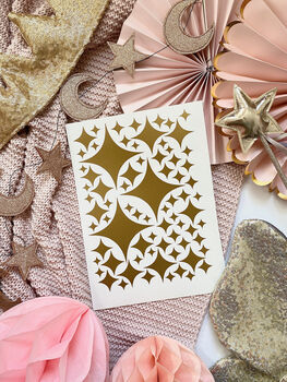 Twinkle Star Christmas Door/Wall Stickers, 3 of 6