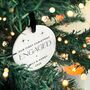 Personalised 'Our First Christmas Engaged' Ceramic Bauble, thumbnail 7 of 10