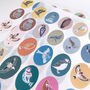 Oval Bird Stickers, thumbnail 5 of 6