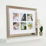 Bespoke Mirrored Silver Ridged Picture Frame, thumbnail 1 of 7
