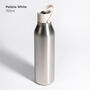 Circular And Co 750ml Stainless Steel Water Bottle Pebble White, thumbnail 1 of 6