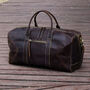Genuine Leather Duffel Travel Bag, thumbnail 3 of 9