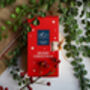 Five Chocolate Bars In Red Christmas Gift Box, thumbnail 1 of 7