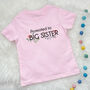 Promoted To Big Sister T Shirt With Roses, thumbnail 1 of 2
