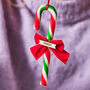 Edible Candy Cane And Bow Place Setting, thumbnail 4 of 4