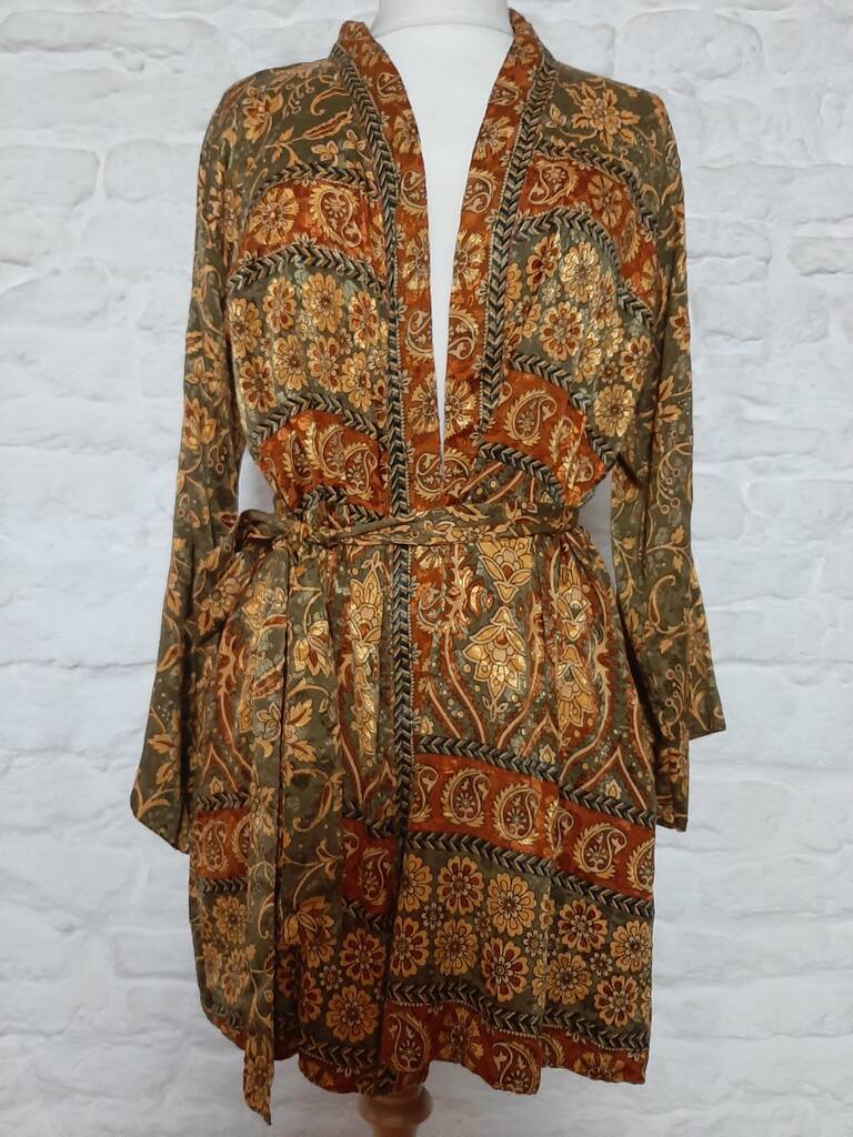 silk sari kimono