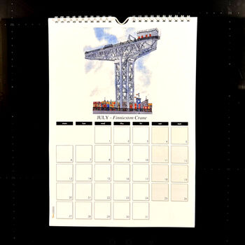 2026 Glasgow Calendar, 8 of 12