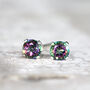 Mystic Topaz Stud Earrings, thumbnail 1 of 12