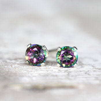 Mystic Topaz Stud Earrings, 6 of 12