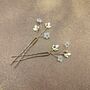 Set Of Two Floral Bridal Hair Pins, thumbnail 9 of 13