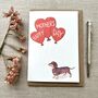 Personalised Dachshund Happy Mother's Day Card, thumbnail 4 of 5