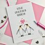 Wife Penguin Themed Valentines Day Card, thumbnail 1 of 2