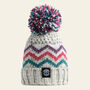 Winter Glacier Design Reflective Super Bobble Hat, thumbnail 1 of 3