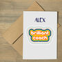 Personalised Brilliant Coach Greeting Card, thumbnail 2 of 2