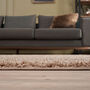 The Rugs Plain Beige Shaggy Rug, thumbnail 4 of 12