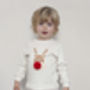 Christmas Pyjamas Mum And Baby Reindeer Print, thumbnail 5 of 6