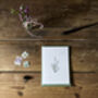 ‘Snowdrop’ Botanical Spring Flower Notecard, thumbnail 3 of 4