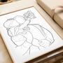 Personalised Line Drawing Family Portrait Illustration, thumbnail 4 of 12