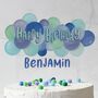 Personalised Balloon Cake Topper, Blue, thumbnail 2 of 7