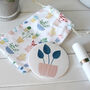 Blue House Plant Pocket Mirror And Bag, thumbnail 1 of 3