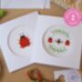 Lady Bugs Cross Stitch Card Making Kit, thumbnail 1 of 4