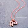 Personalised Chunky Letter Necklace, thumbnail 4 of 12