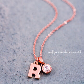 Personalised Chunky Letter Necklace, 4 of 12