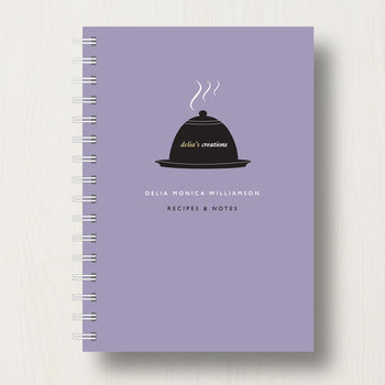 Personalised Foodie Lover's Recipe Journal Or Notebook, 8 of 10