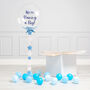 Personalised Baby Blue Star Bubble Balloon, thumbnail 2 of 2