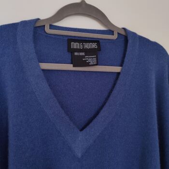 Pure Cashmere Women V Neck Poncho One Size, 8 of 12