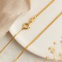 9ct Yellow Gold Medium Diamond Cut Curb Chain – 16in To 24in, thumbnail 4 of 10