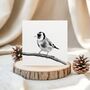 Goldfinch Illustration Hand Drawn Greeting Card, thumbnail 1 of 6
