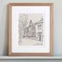 Hand Drawn Bespoke House Sketch, thumbnail 6 of 12