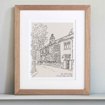 Hand Drawn Bespoke House Sketch, 6 of 12