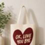 Olivia Dean Cotton Tote Bag, thumbnail 1 of 2