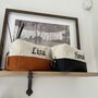 Personalised Embroidered Canvas And Faux Leather Toiletry Bag, thumbnail 6 of 7