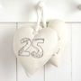 Personalised Hanging Heart Wedding Anniversary Gift, thumbnail 1 of 12