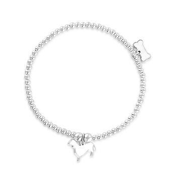 Personalised Dachshund Sterling Silver Bracelet, 5 of 8