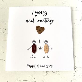 Seven Years And Counting Anniversary Card, 2 of 4